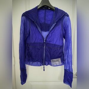 dkny active Women's Sheer Vibrant Violet Utility Jacket